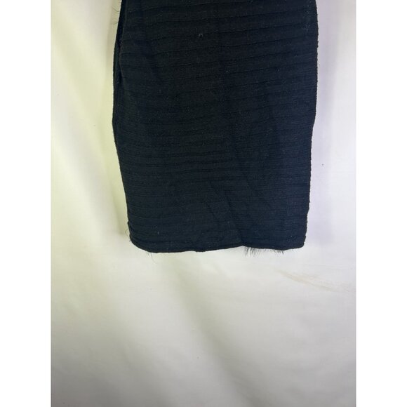 Chicos Black Faux Fur Sweater Vest Mob Wife - Picture 7 of 8